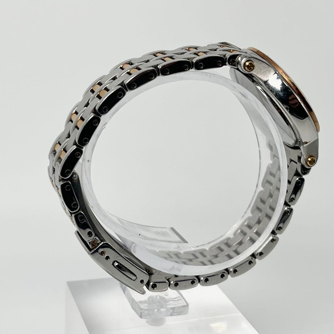 【稼働品】セイコー プルミエ コンビ デイト シェル文字盤 7N82-0GV0