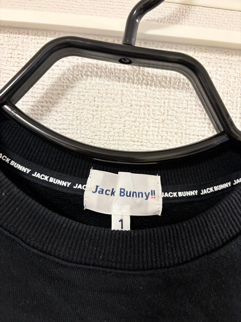 未使用品 ジャックバニー スウェット ブラック ゴルフレディース Mサイズ