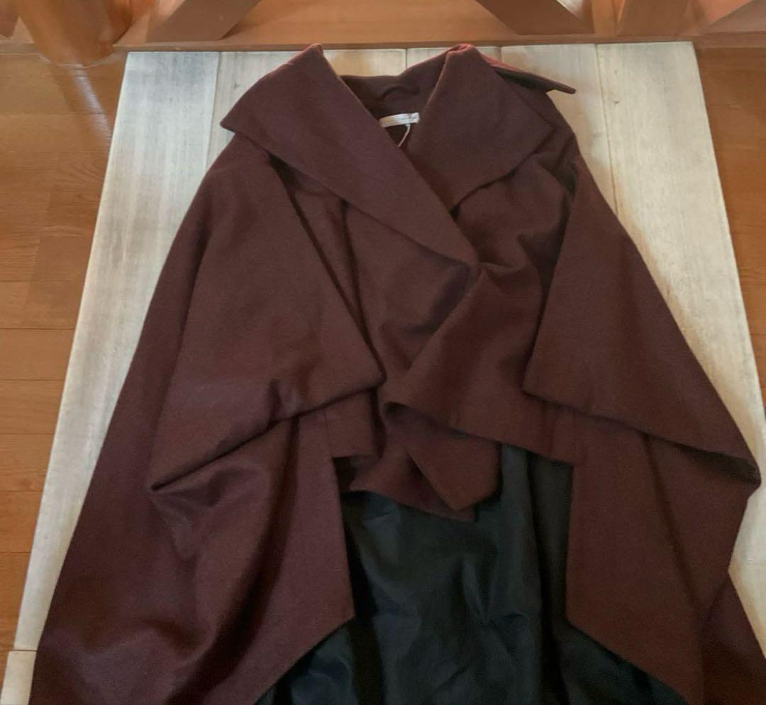 新品palmer//harding ダークブラウン ポンチョ・ケープコート