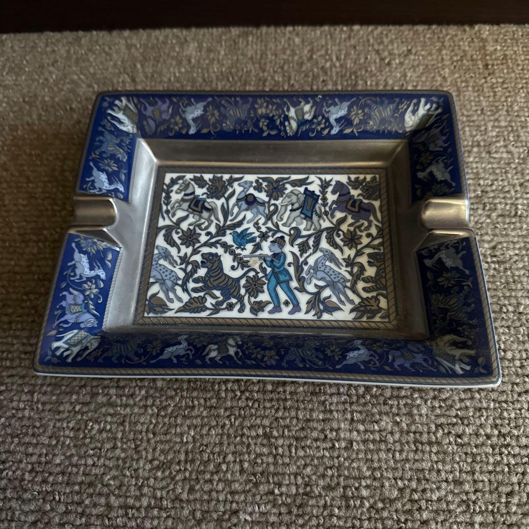 希少 HERMES 灰皿 インドの狩猟