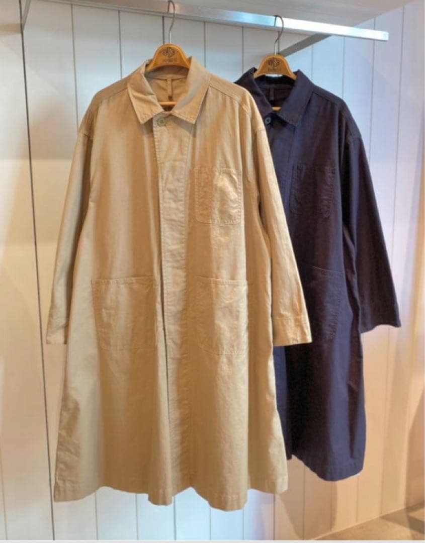 BEAMS BOY コットンツイルワークコート　ネイビー