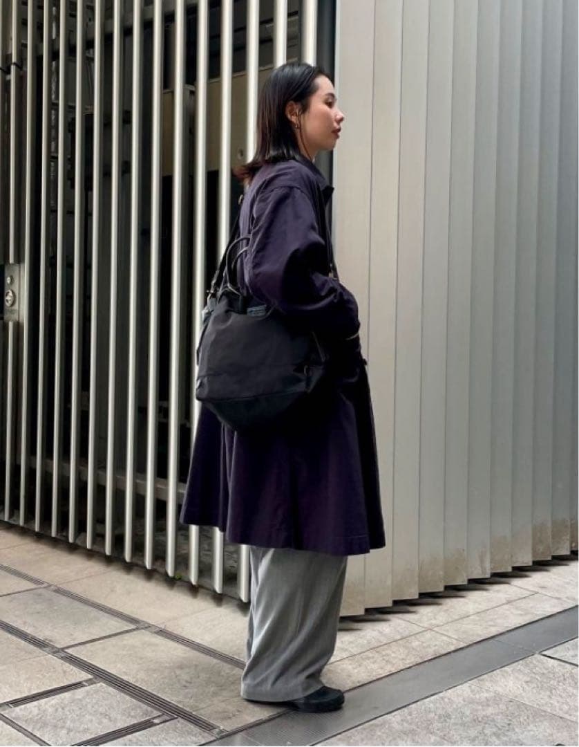 BEAMS BOY コットンツイルワークコート　ネイビー