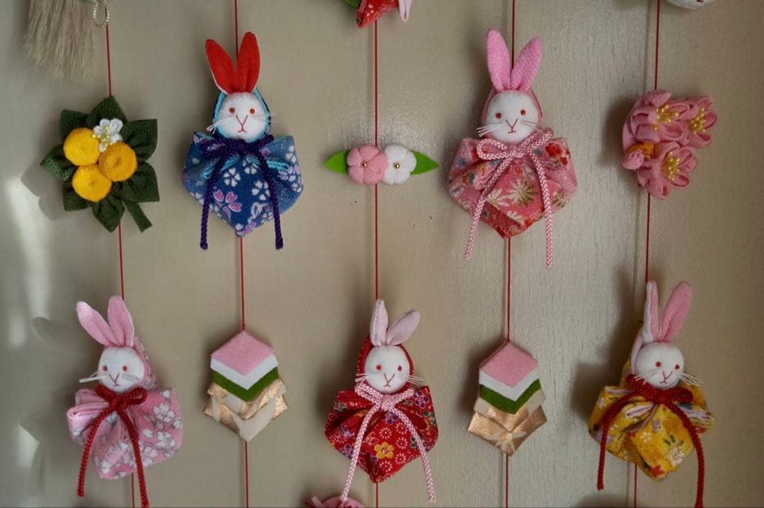 【お値下げ】ひな祭り用つるし雛(2025-7 うさぎ)