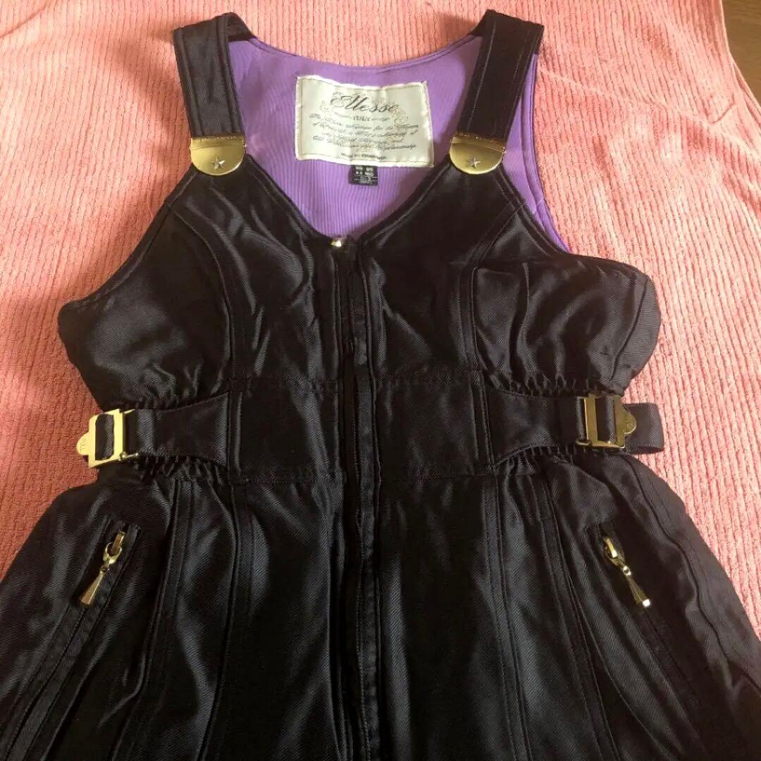 80s エレッセ　スキーウェア　上下　レディース　L　シルバー　セットアップ