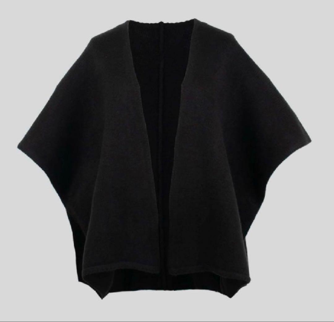 Yonfaヨンファ ケープ黒 美品