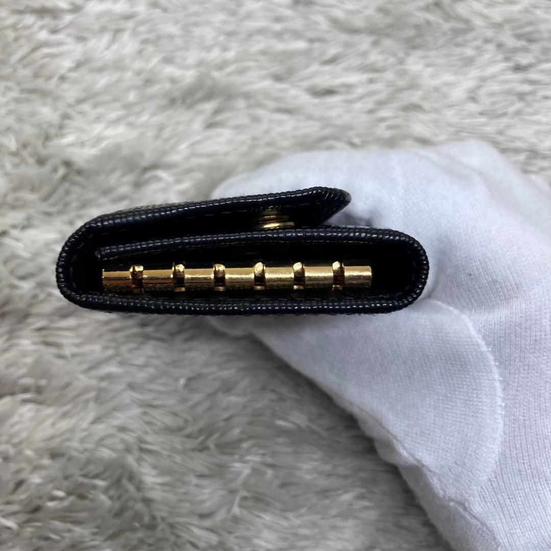 箱付き極美品✨ PRADA 6連キーケース ヴィッテロムーブ メタルロゴ