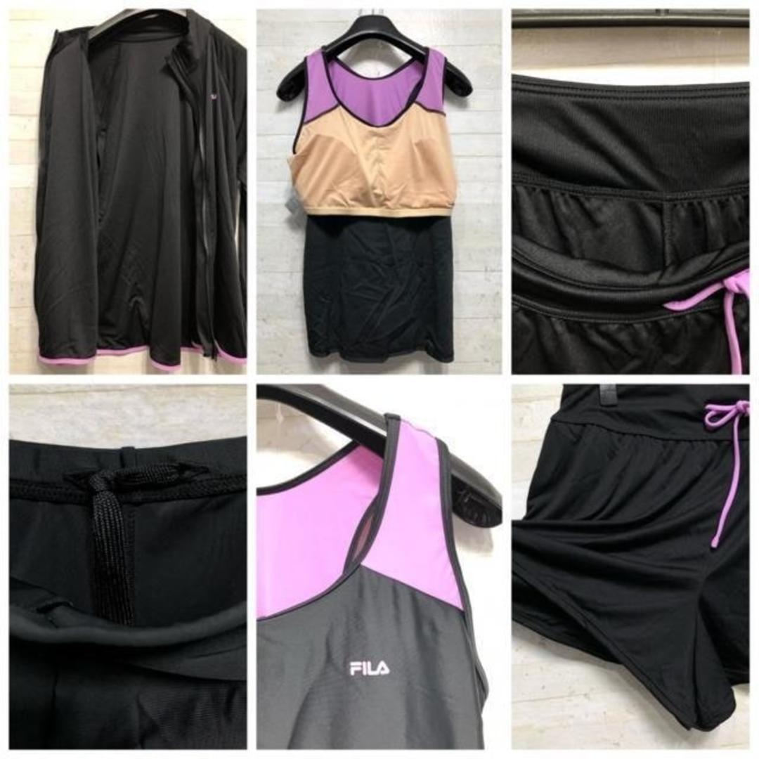 新品☆5L♪フィラFILA♪水陸両用4点セット♪フィットネスにも♪〇B716