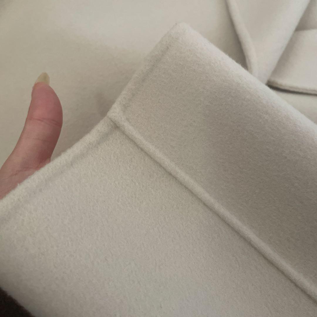 【NOBLE】　W/Nyリバーノーカラーコート 36サイズ