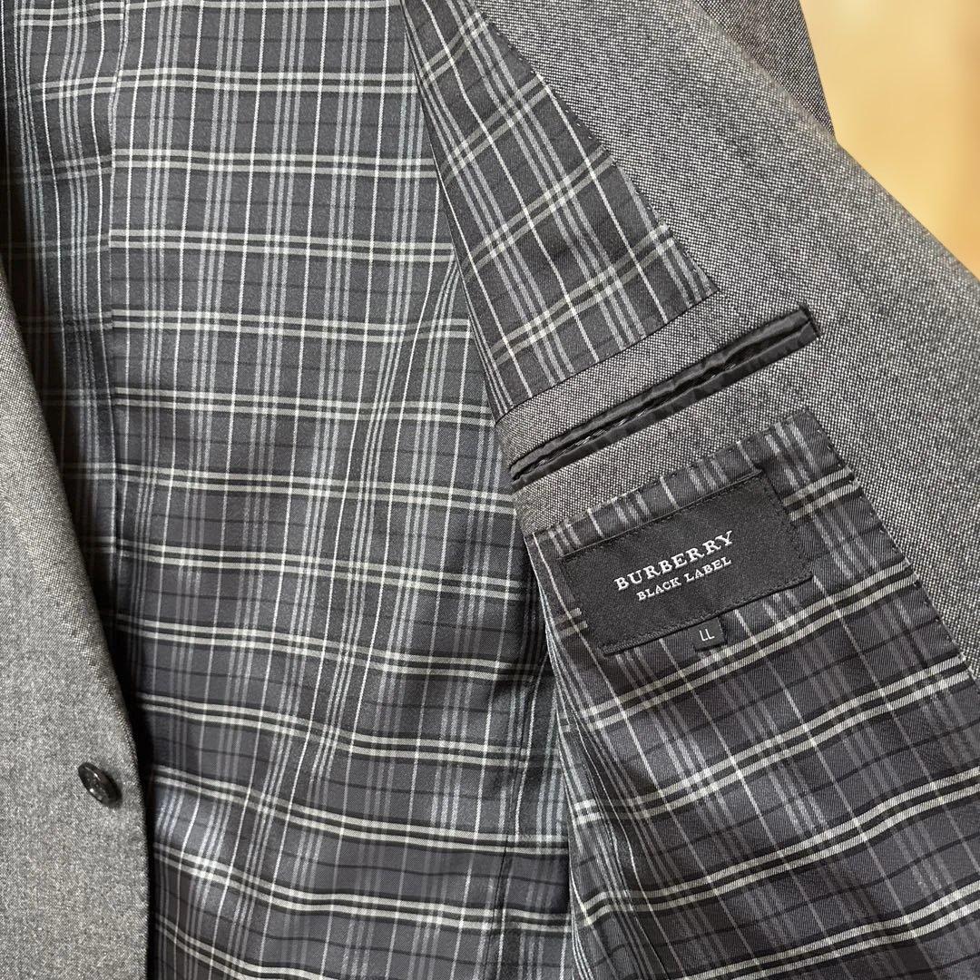 Burberry BLACK LABEL グレー　ジャケット　チェック裏地