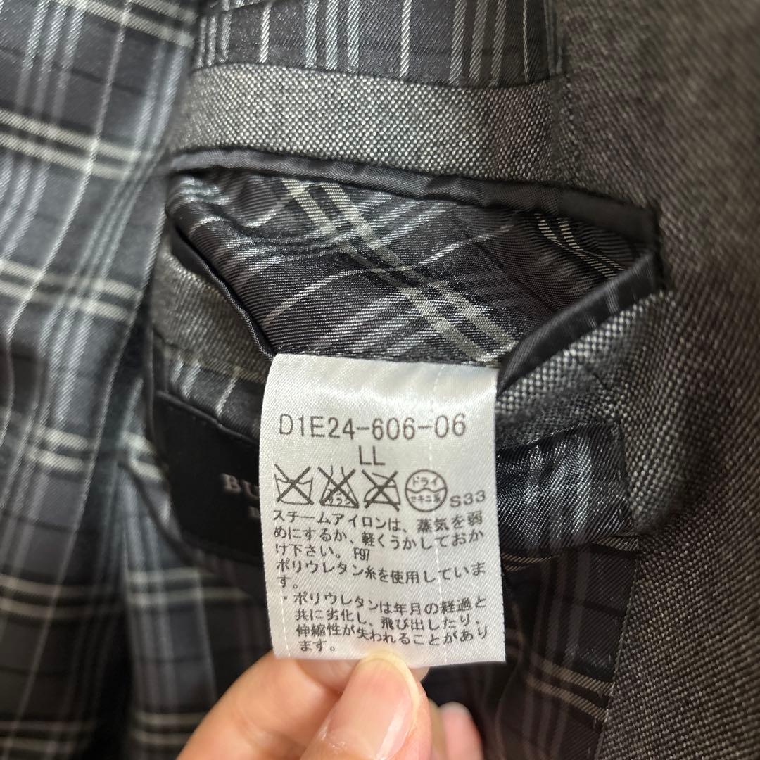 Burberry BLACK LABEL グレー　ジャケット　チェック裏地
