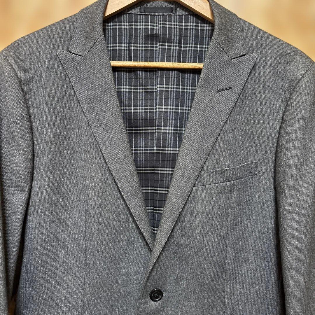 Burberry BLACK LABEL グレー　ジャケット　チェック裏地
