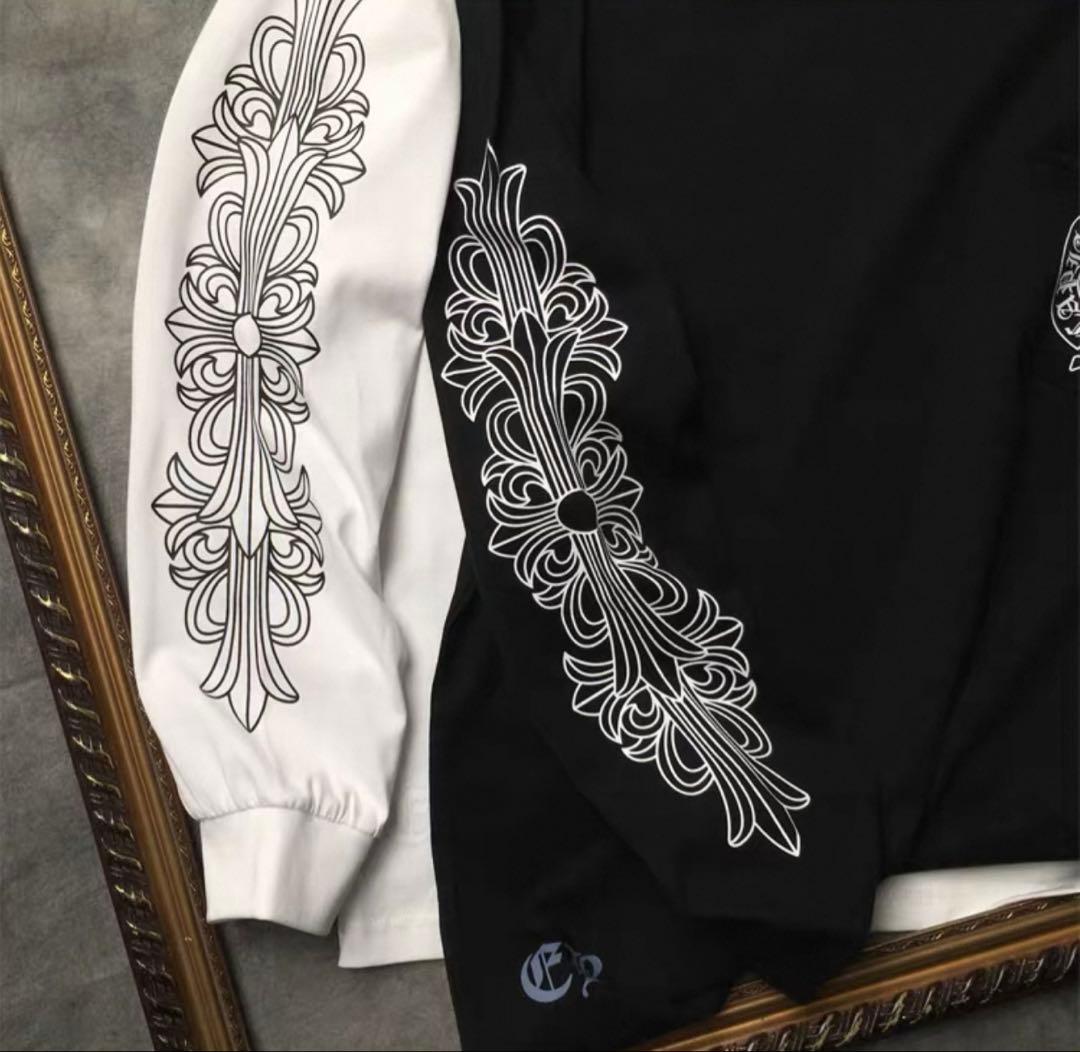 青い彗星 Chrome Hearts ブラック ホワイト ロンT