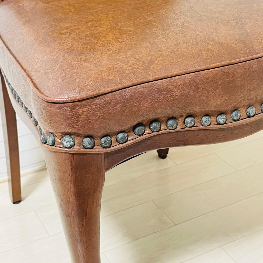 マル二木工 ブラウン ダイニングチェア