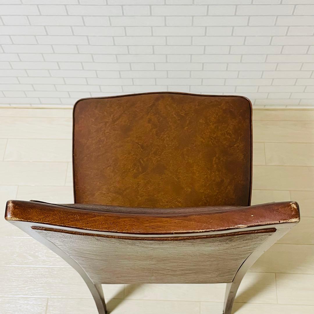 マル二木工 ブラウン ダイニングチェア