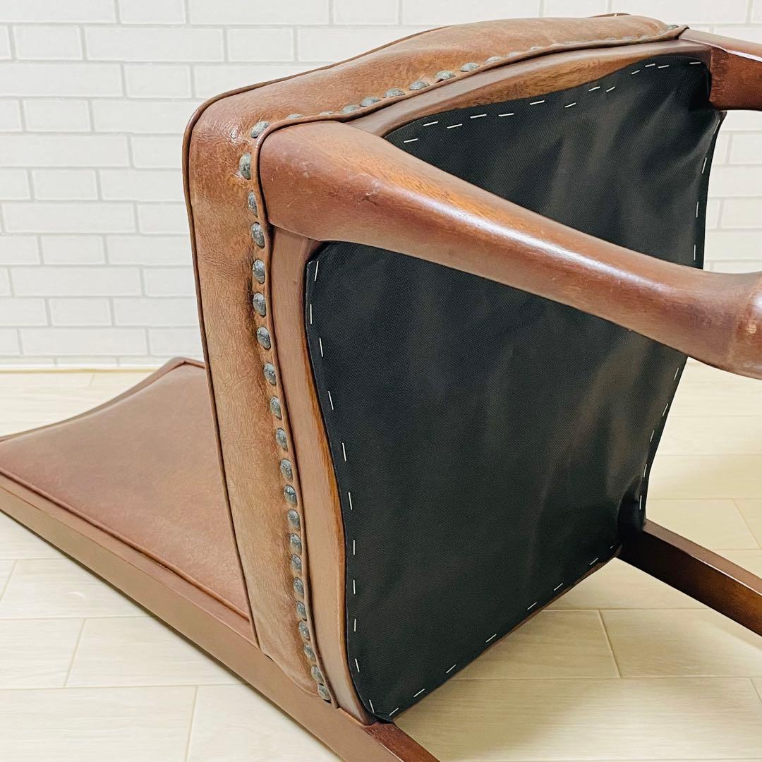 マル二木工 ブラウン ダイニングチェア