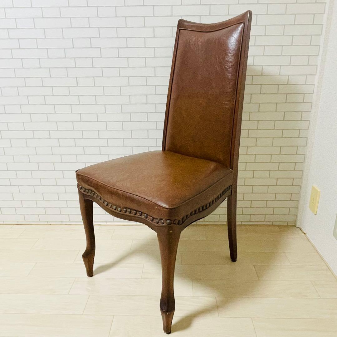 マル二木工 ブラウン ダイニングチェア
