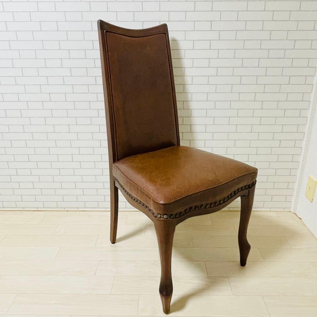 マル二木工 ブラウン ダイニングチェア