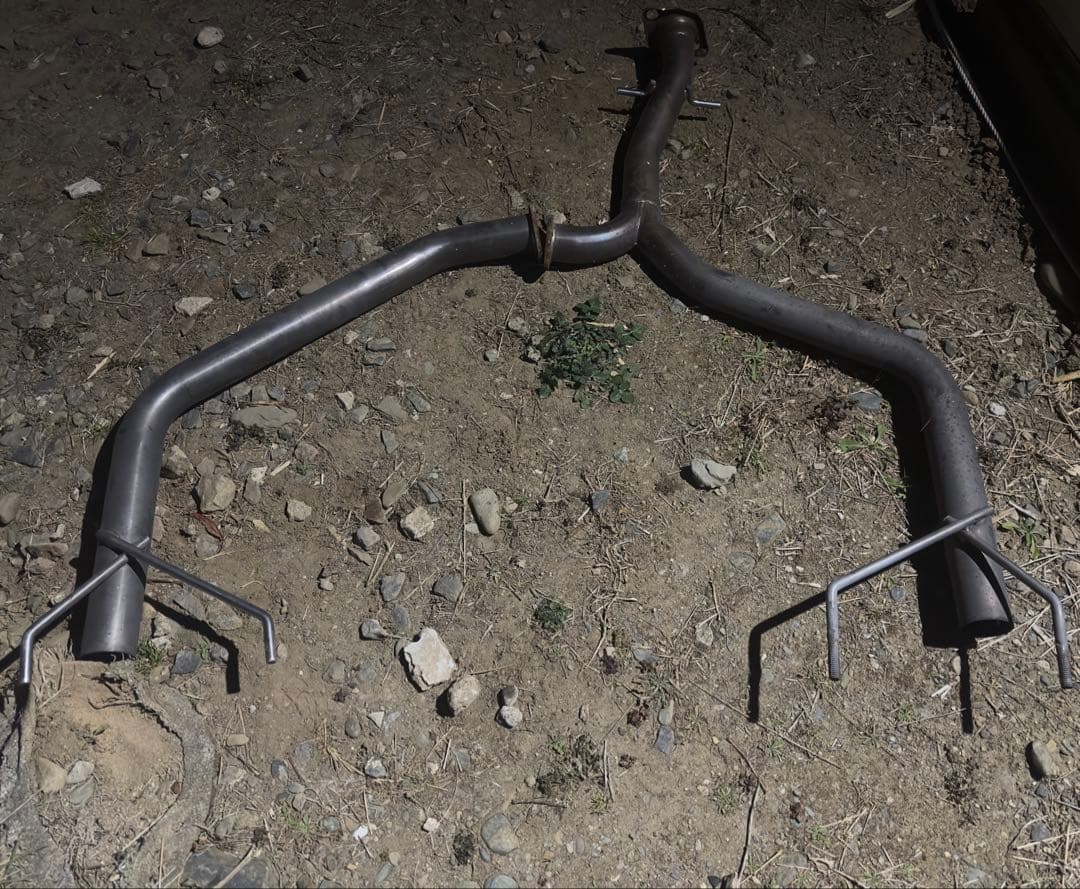 21クラウン　ストレートステンレスリアマフラー