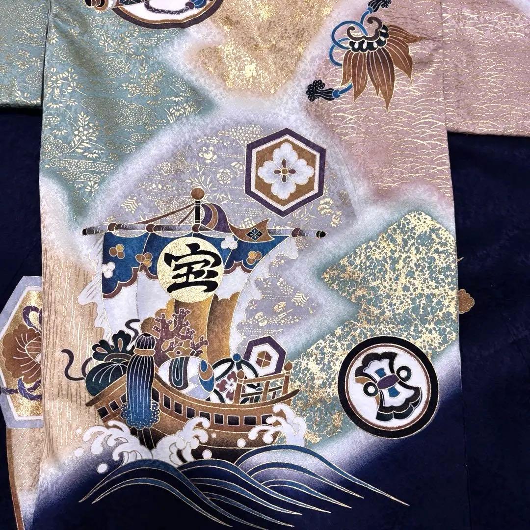 《新品未使用》正絹 お宮参り 産着 京友禅多色ぼかし 祝着/襦袢　新品たとう紙付