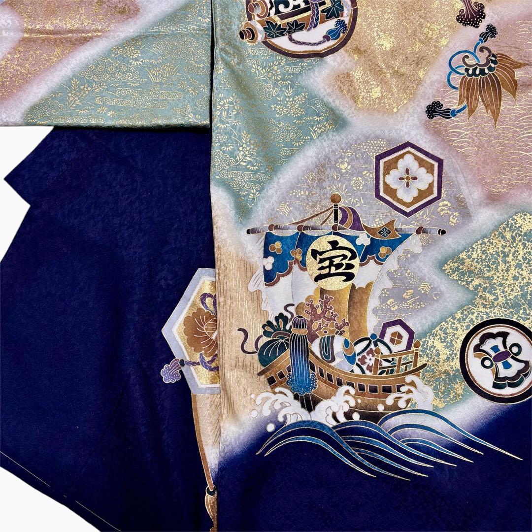 《新品未使用》正絹 お宮参り 産着 京友禅多色ぼかし 祝着/襦袢　新品たとう紙付