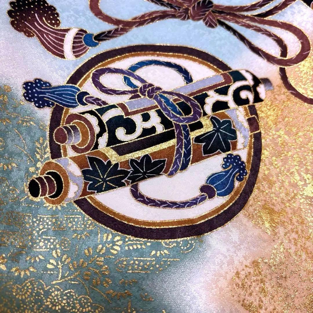 《新品未使用》正絹 お宮参り 産着 京友禅多色ぼかし 祝着/襦袢　新品たとう紙付