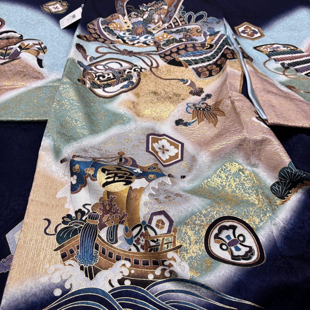 《新品未使用》正絹 お宮参り 産着 京友禅多色ぼかし 祝着/襦袢　新品たとう紙付