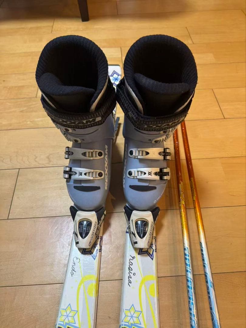 Pure Conscious 子供用スキーセット120cm ブーツ22.5cm