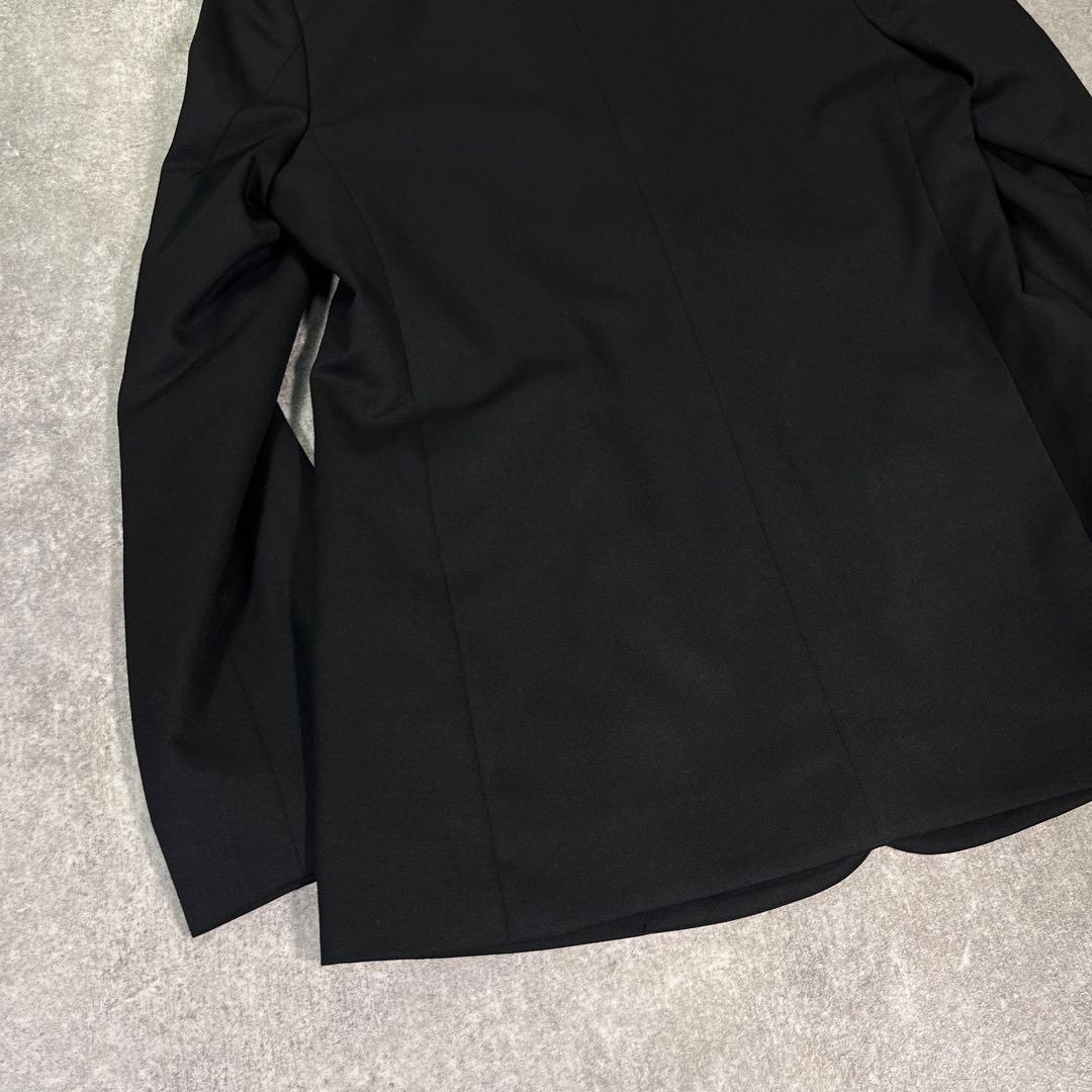 CINOH ノーカラーテーラードジャケット　日本製　36　ブラック ジャケット