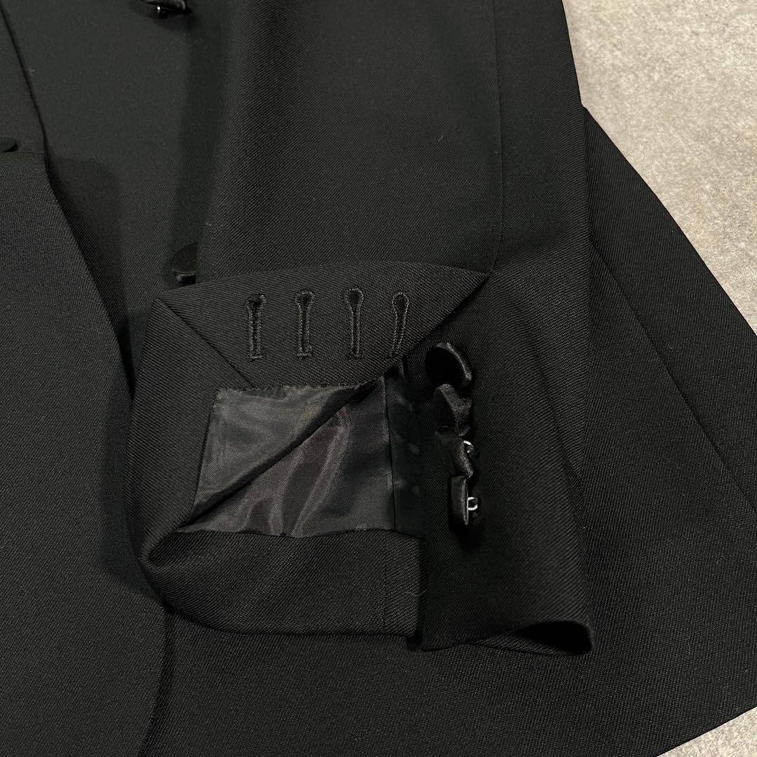 CINOH ノーカラーテーラードジャケット　日本製　36　ブラック ジャケット