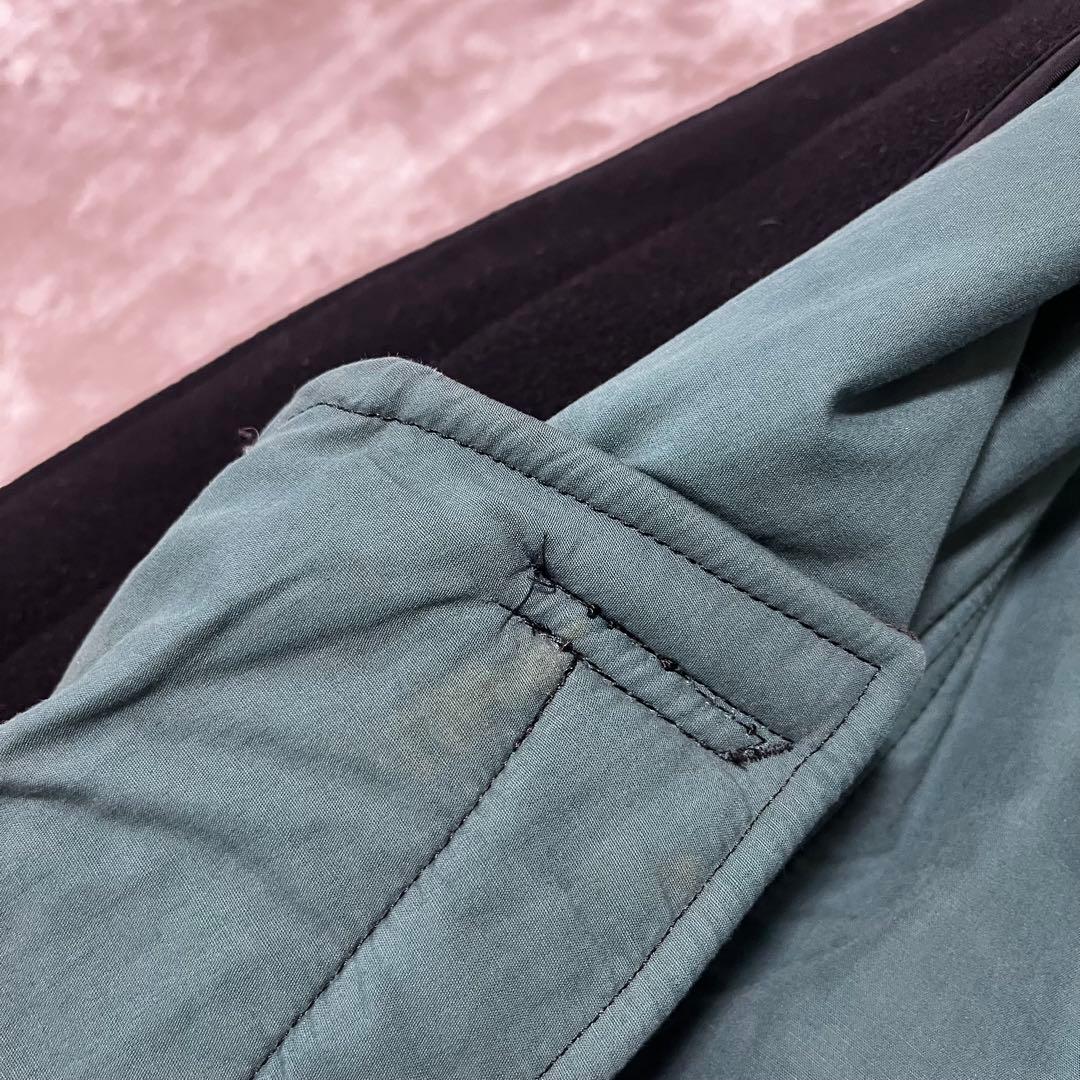 きらら　　 オム　ウール　ライン　プリント　ダッフルコート　ブラック　M