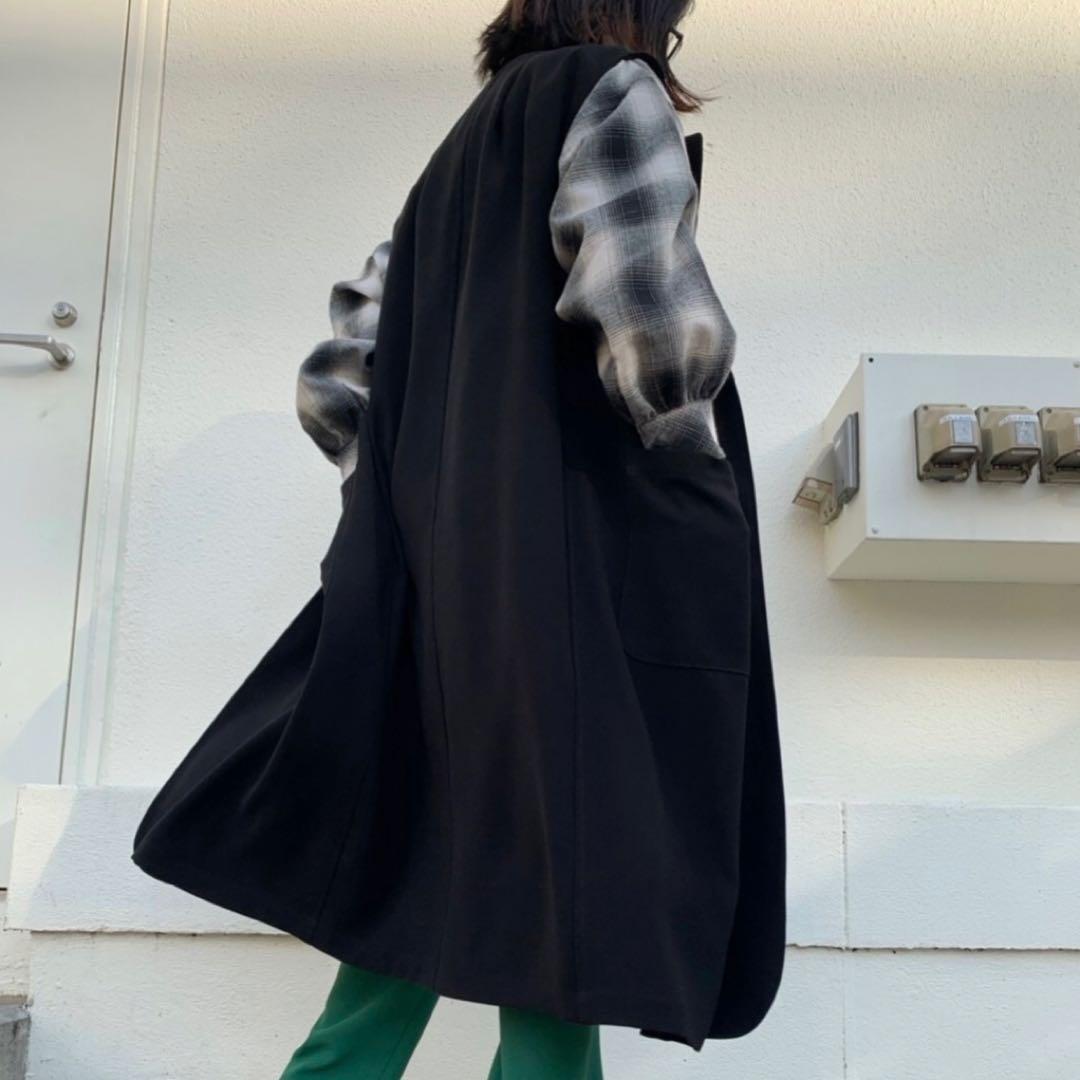 ✨美品✨M53. ロングジレ ベスト ポリエステル FREE 近年モデル 希少