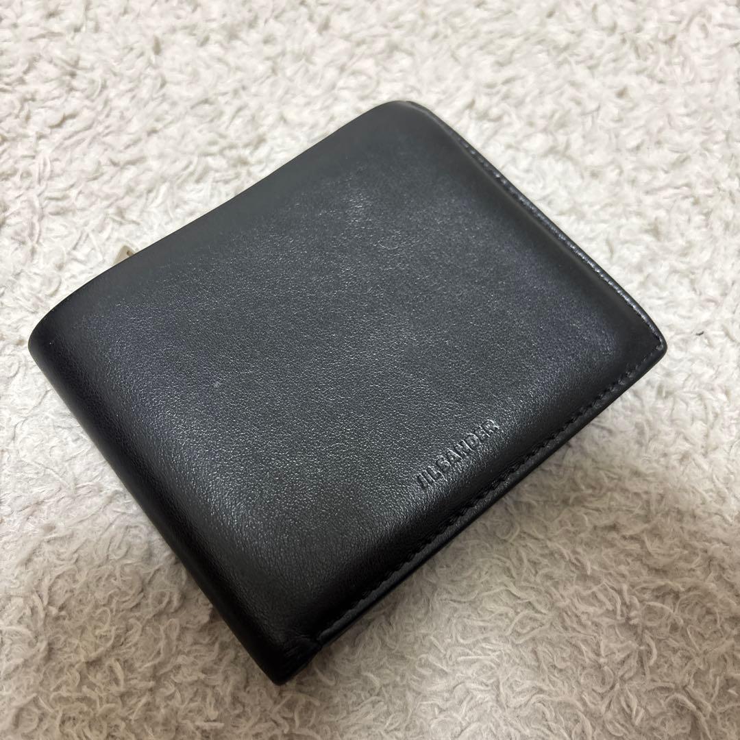 JIL SANDER ジルサンダー　ブラック 二つ折り財布