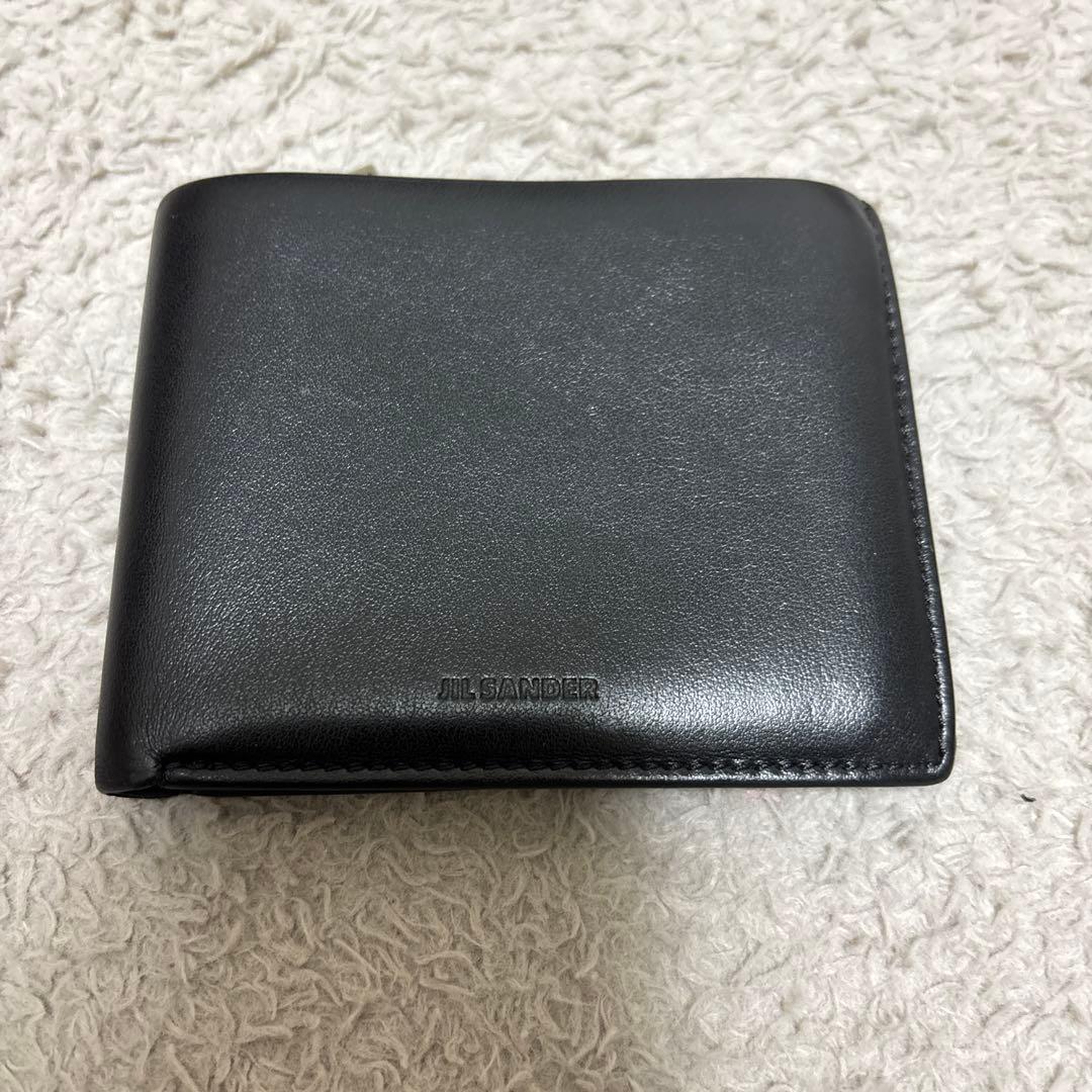 JIL SANDER ジルサンダー　ブラック 二つ折り財布