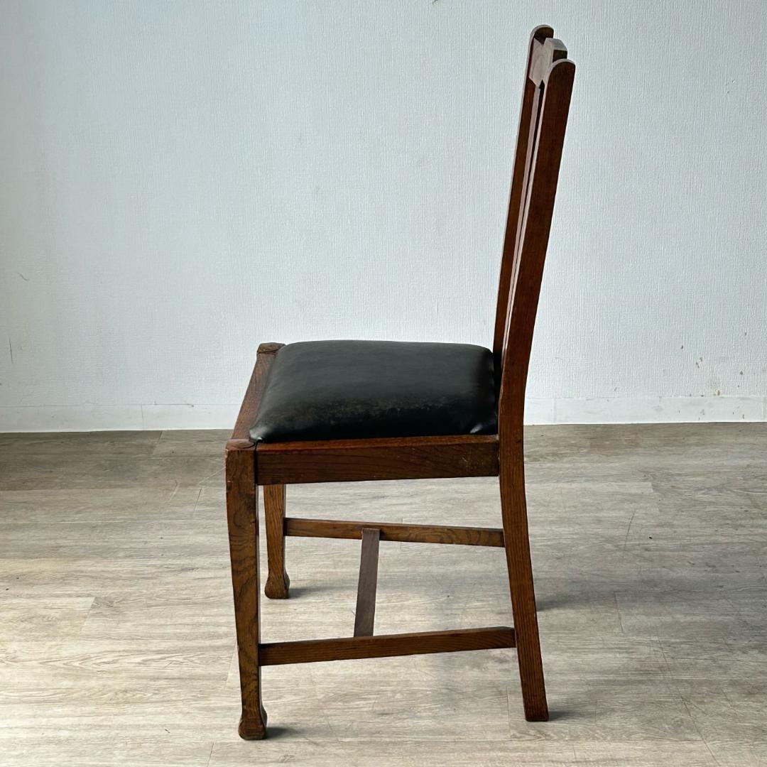 イギリス アンティーク 家具 ダイニング チェア オーク　椅子 英国 404A2