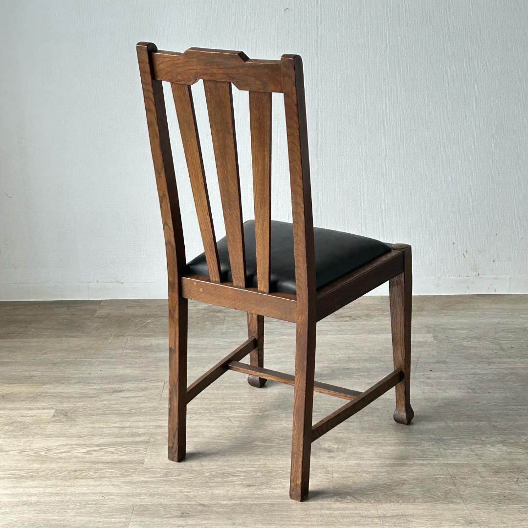 イギリス アンティーク 家具 ダイニング チェア オーク　椅子 英国 404A2