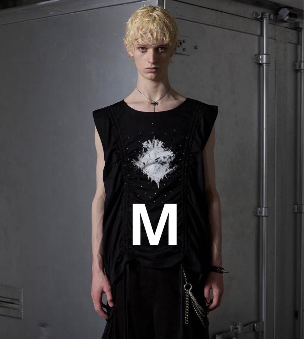 GRANCY シャーリングデザイン ノースリーブT