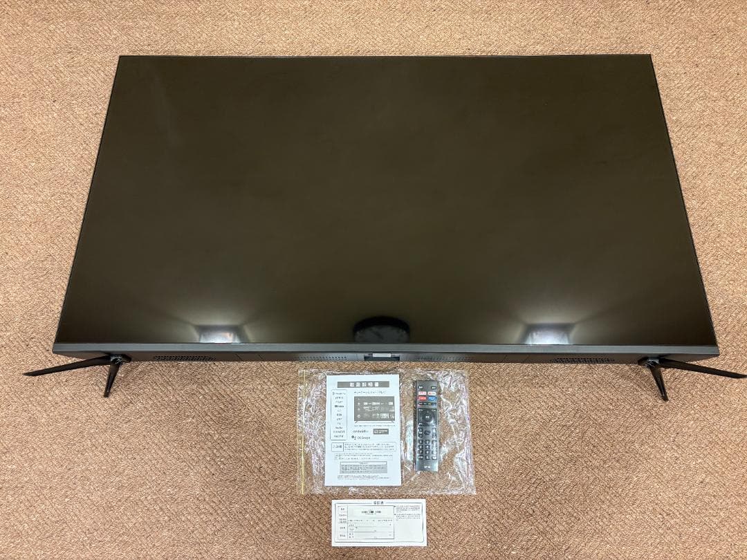 【美品】ASTEX 55インチ 4K チューナーレステレビ GoogleTV