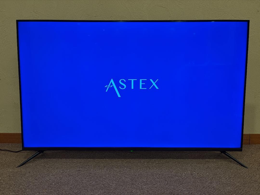 【美品】ASTEX 55インチ 4K チューナーレステレビ GoogleTV