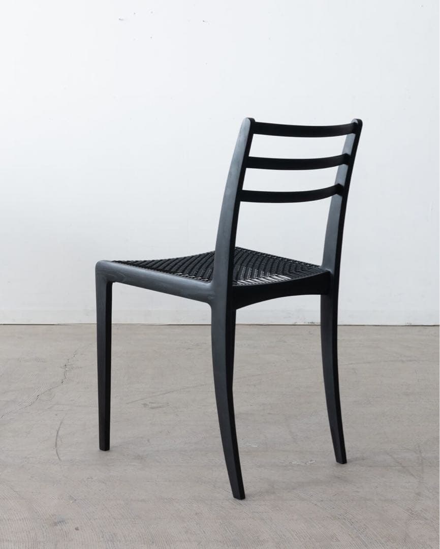 ELEGANCE ダイニングチェア ホワイトアッシュ材 / Black