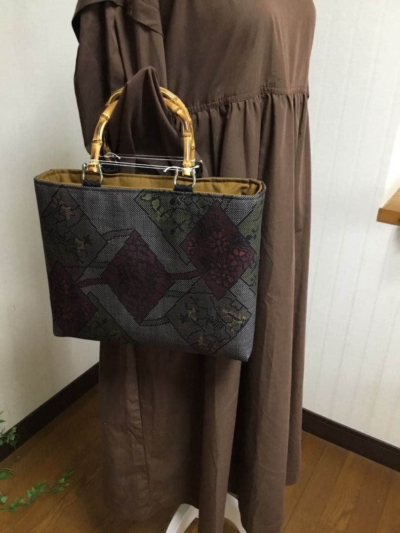 花ぷらら・ハンドメイド・大島紬・大きめ・トートバッグ・165