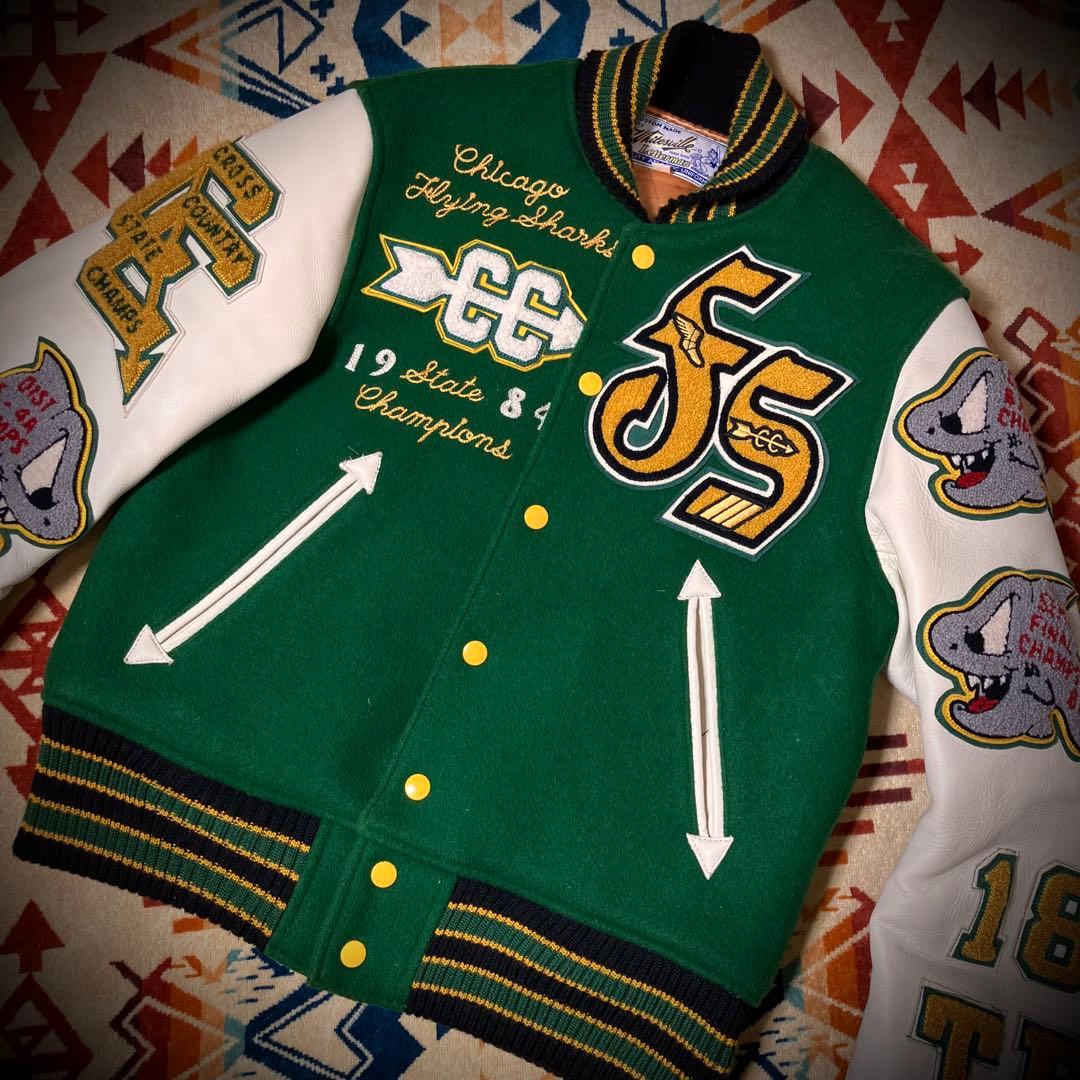 【極美品】WHITESVILLE フルデコスタジャン