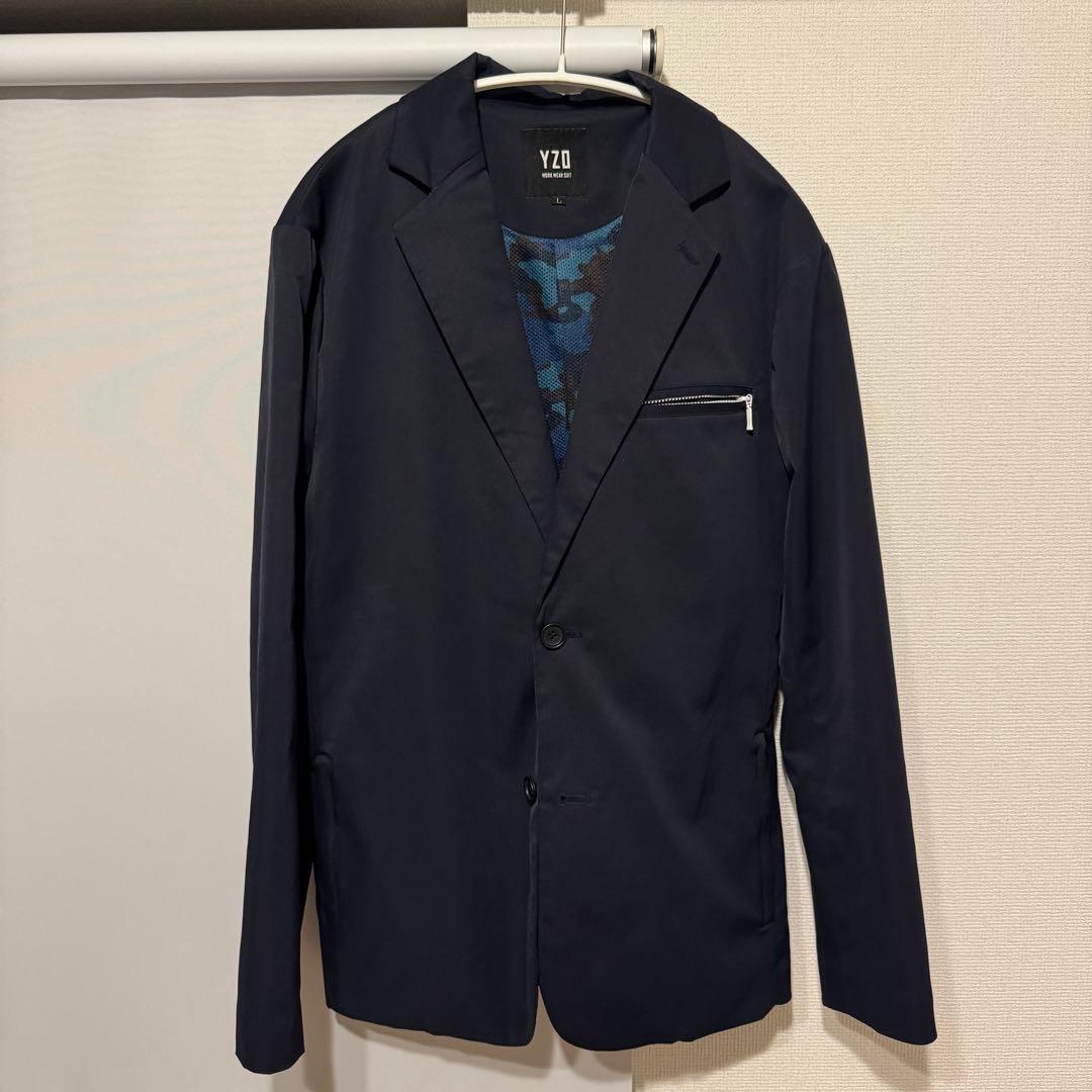 【美品】WWS YZOセットアップ ネイビー L