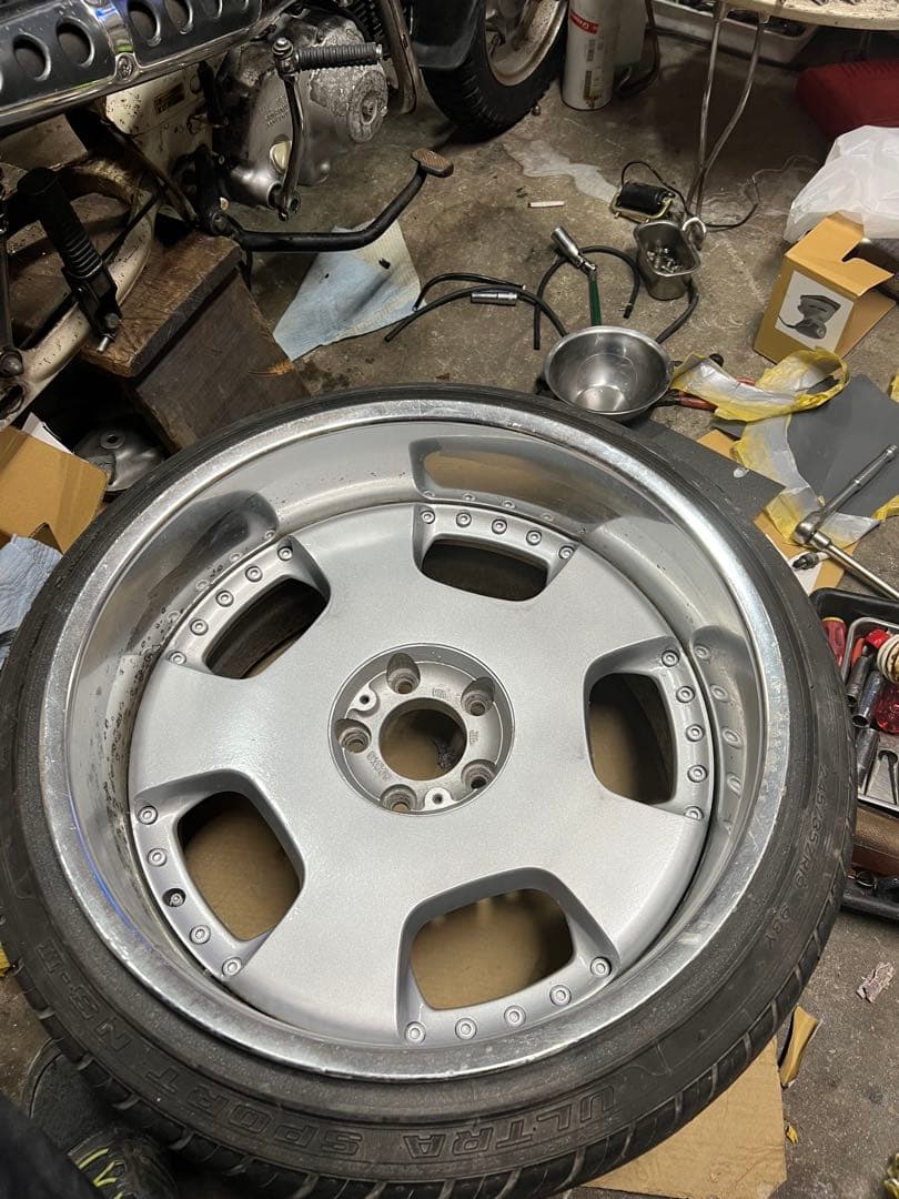 19インチ 10.5J -7 5穴 PCD114.3 ホイール 2本