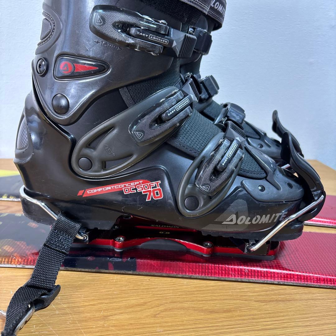 メンズ　ショートスキー　ファンスキーセット　Salomon 27-27.5cm