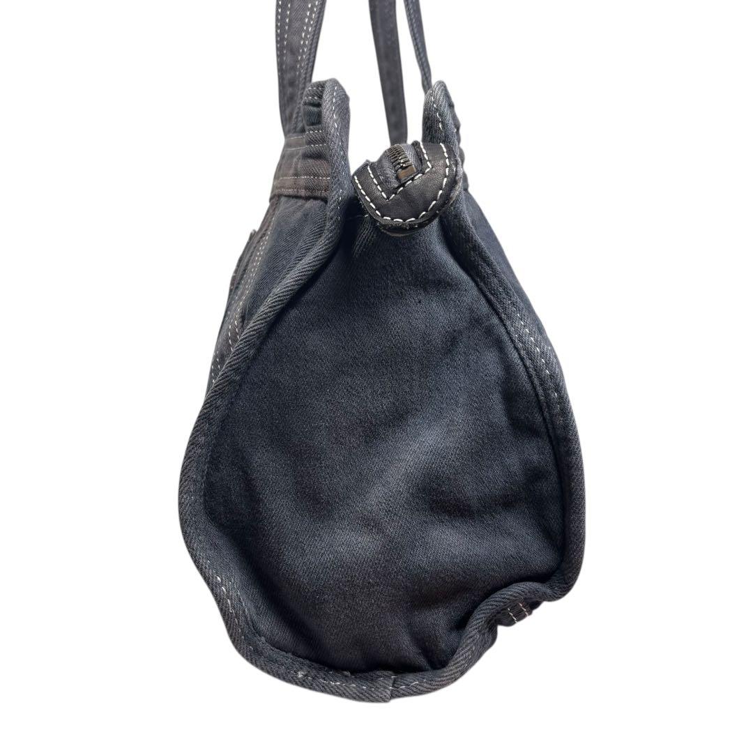 DIESEL y2k アメカジ　インディゴデニム　ハンドバッグ　ウォッシュ加工