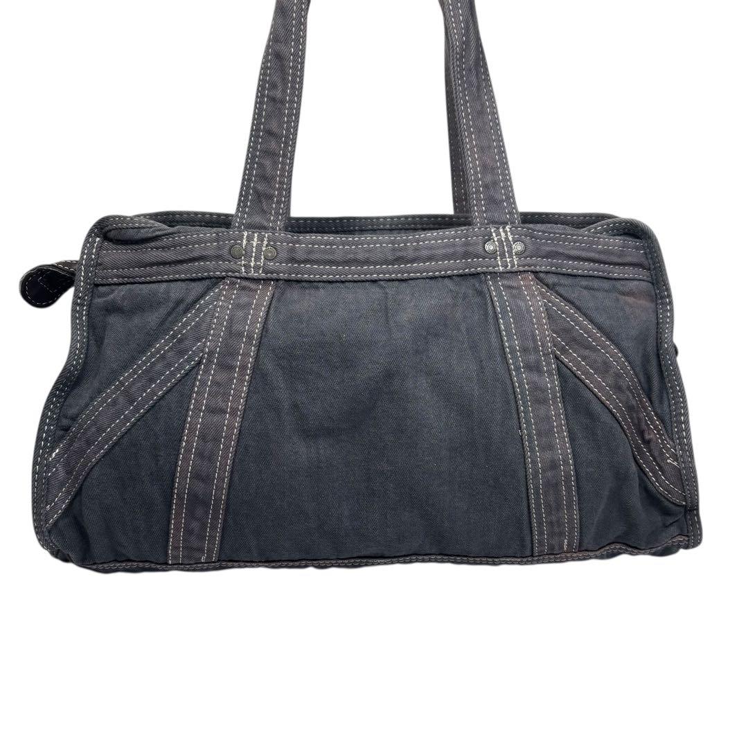 DIESEL y2k アメカジ　インディゴデニム　ハンドバッグ　ウォッシュ加工