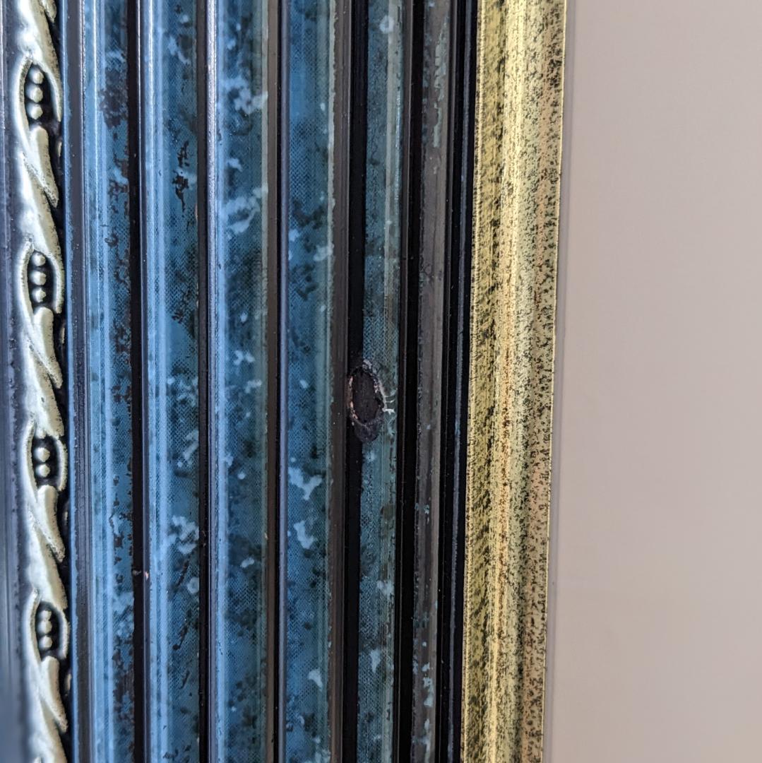 ヴィンテージ 90s イタリア製 ウォールミラー 壁掛け鏡 デコラティブ バブル