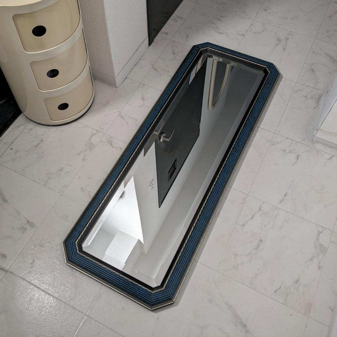 ヴィンテージ 90s イタリア製 ウォールミラー 壁掛け鏡 デコラティブ バブル