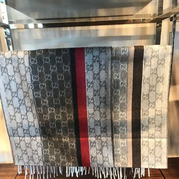 ❤美品箱付き❤GUCCI マフラー ショール スカーフ❤最高級カシミヤ❤