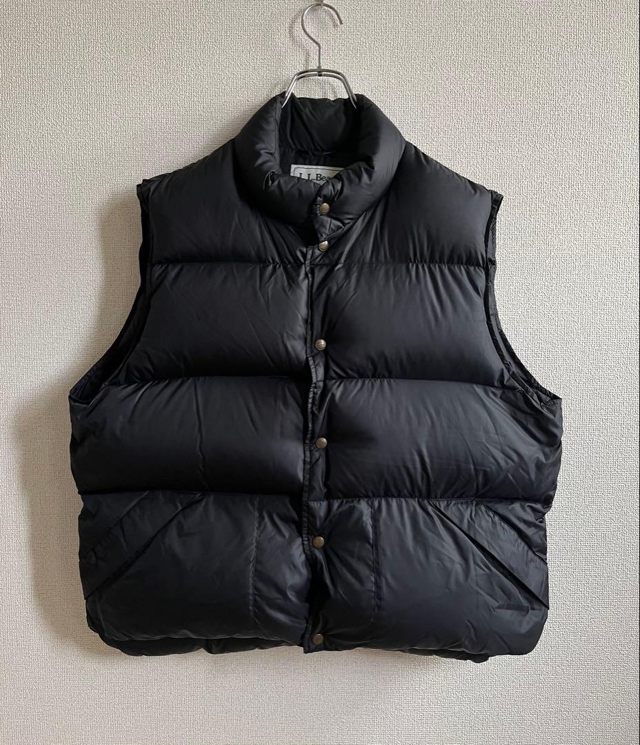 美品 80's LL.Bean ダウンベスト ブラック L Regular